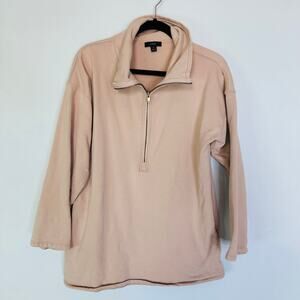 J. Crew Women's University Terry Long Half-Zip Tunic BD657